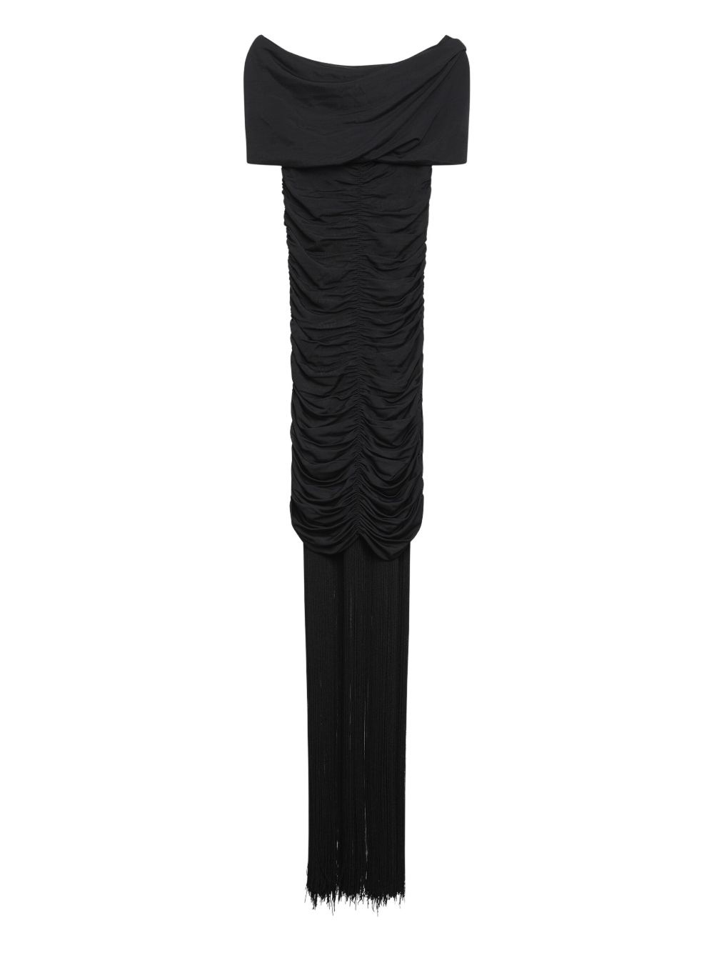 draped fringe dress - 2