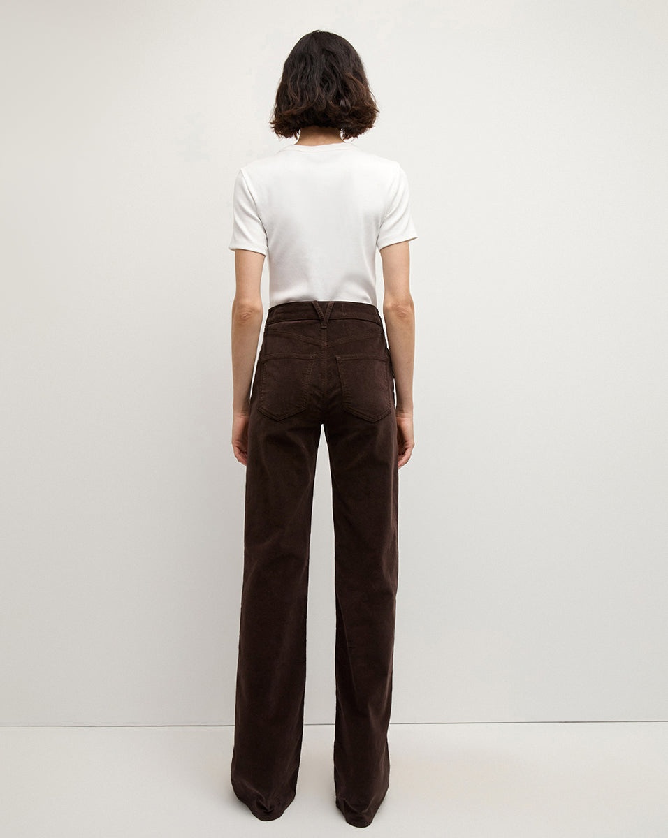 CROSBIE CORDUROY WIDE-LEG PANT - 4