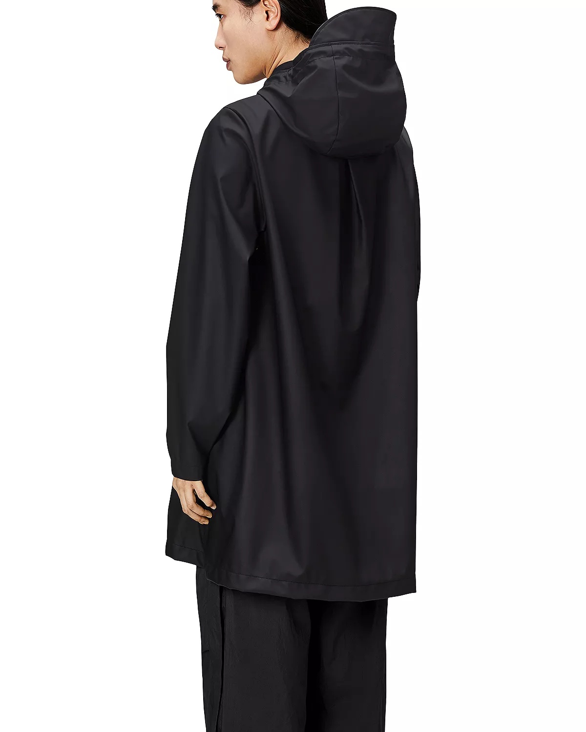 Hooded A-Line Rain Jacket - 3