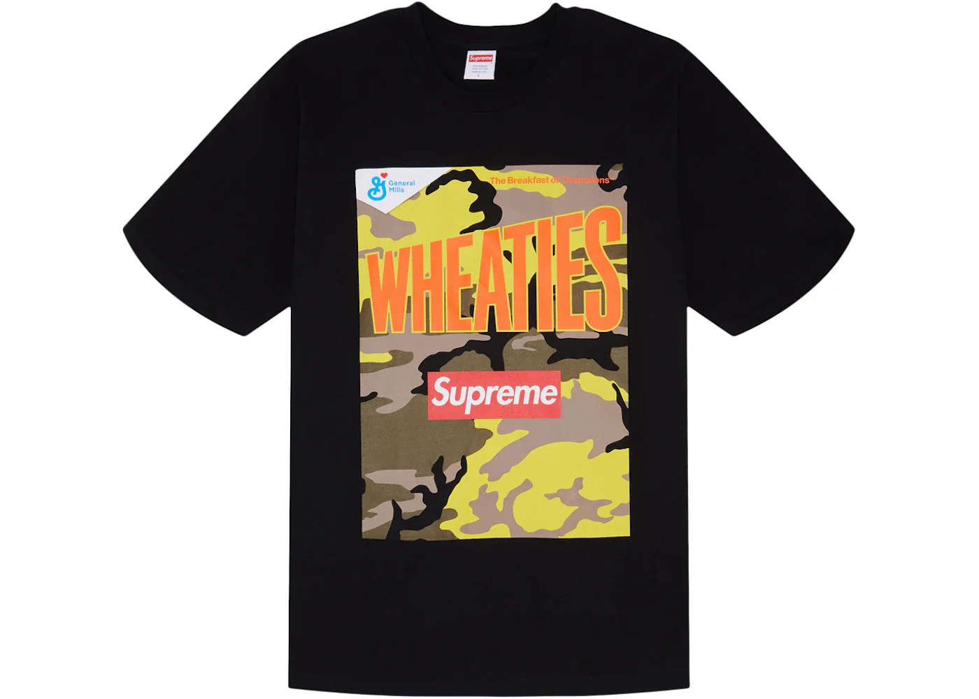 Supreme Wheaties Tee Black - 1