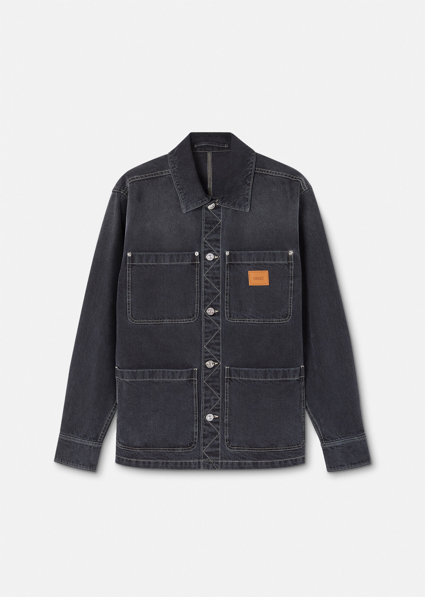 Logo Denim Overshirt - 1