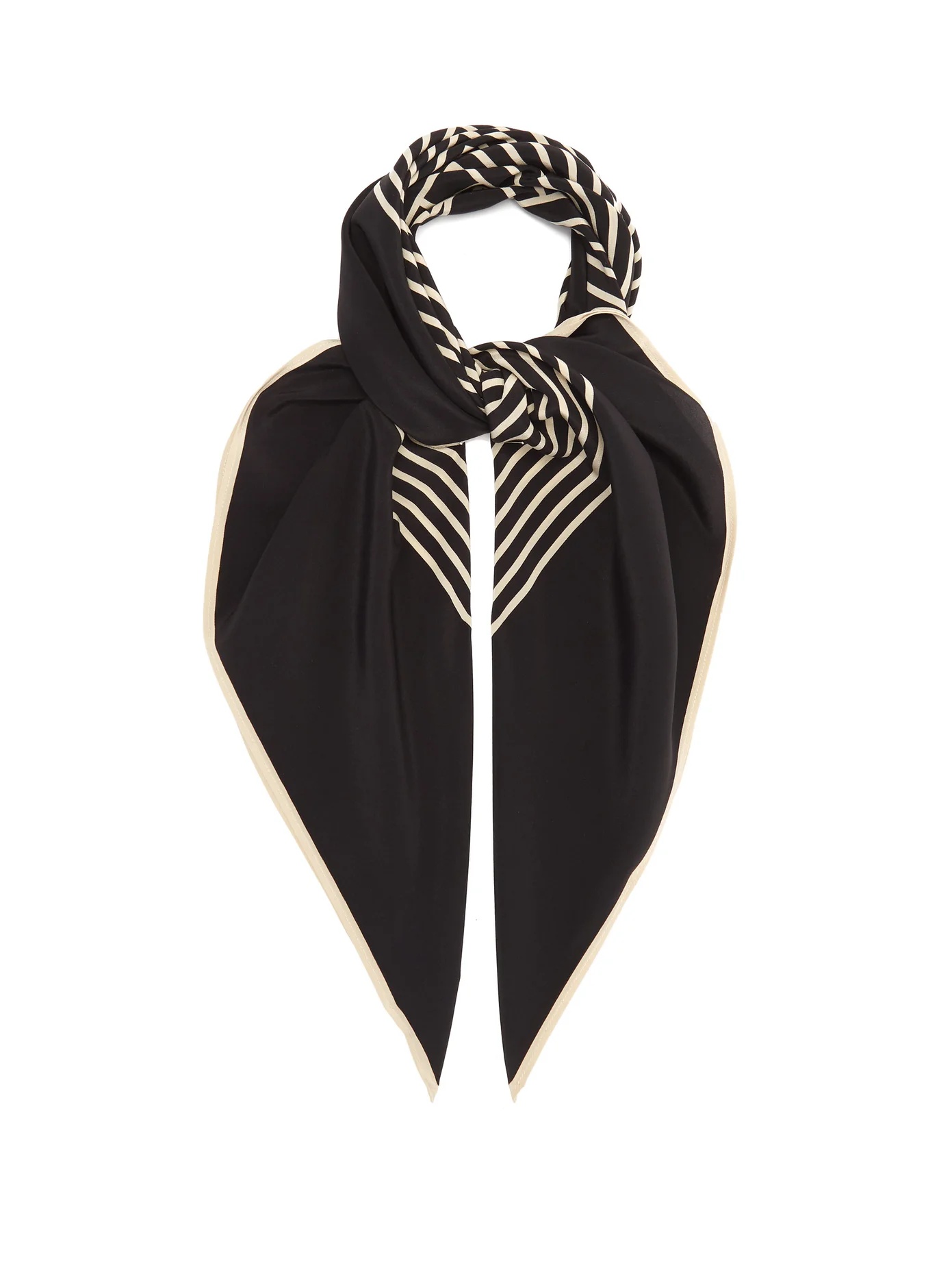 Venezia logo-print silk scarf - 1