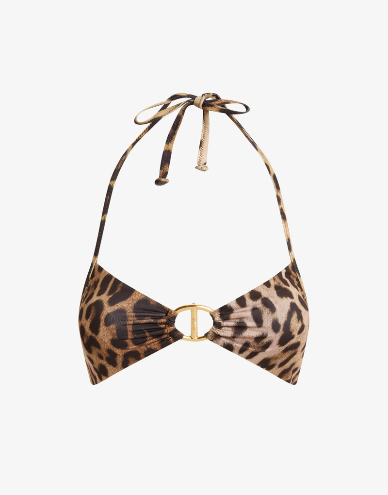 PRINTED LYCRA BIKINI TOP 3