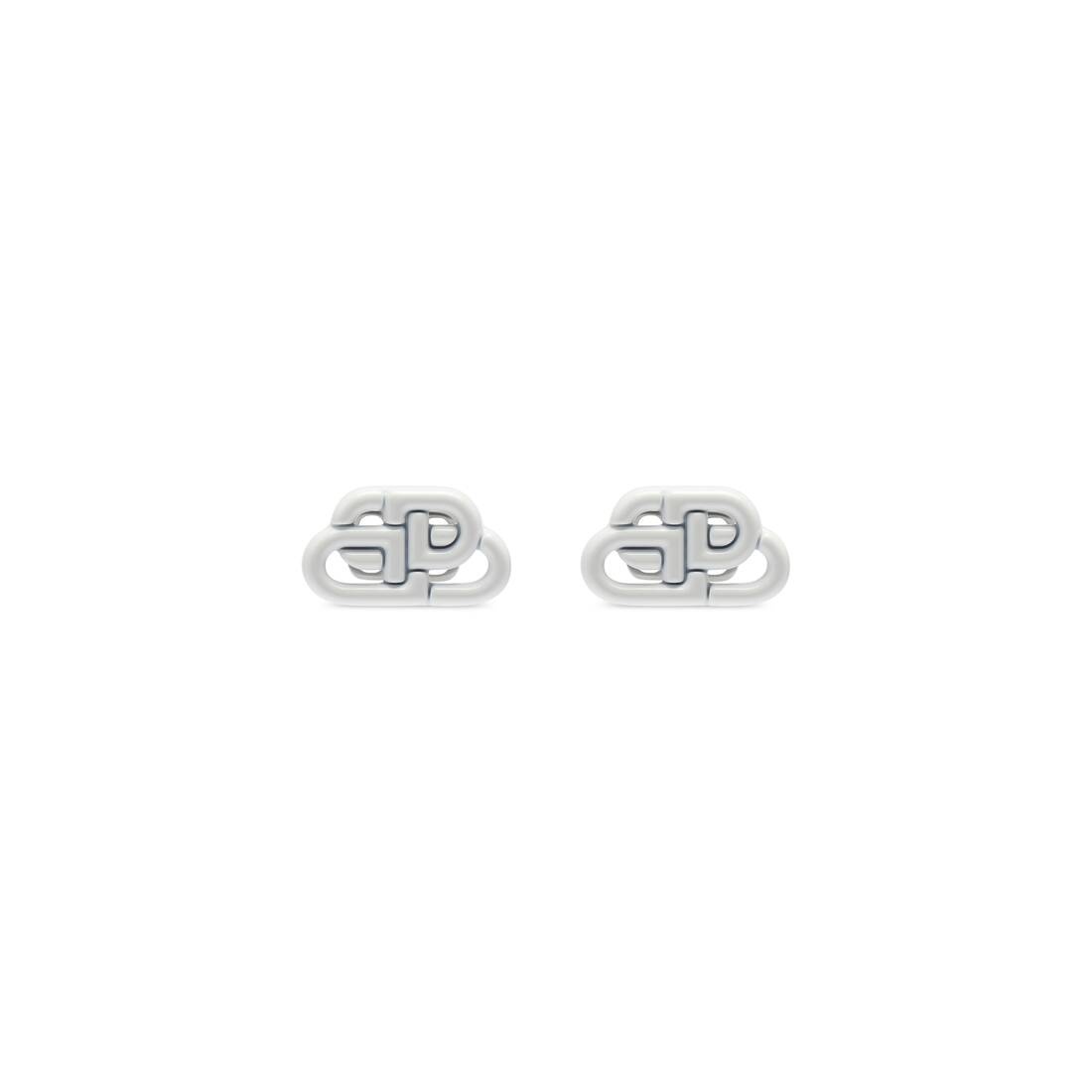 Women's Bb Xs Stud Earrings in White - 1