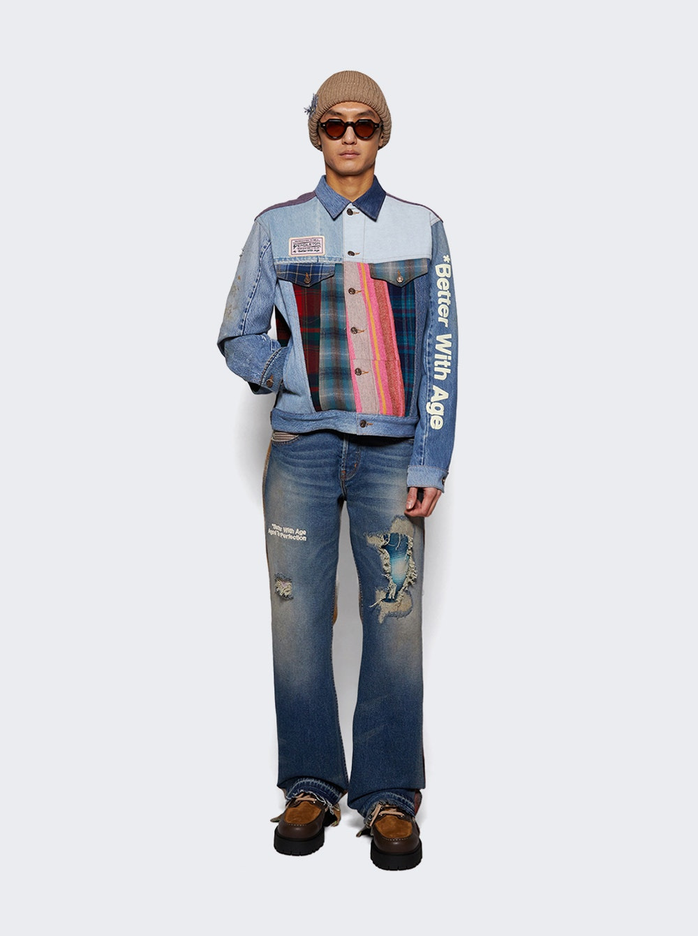 Albany Mixed Media Denim Jacket - 2