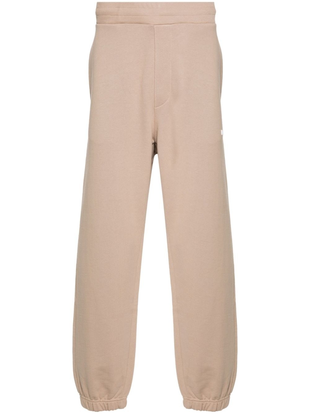 logo-print cotton track pants - 1