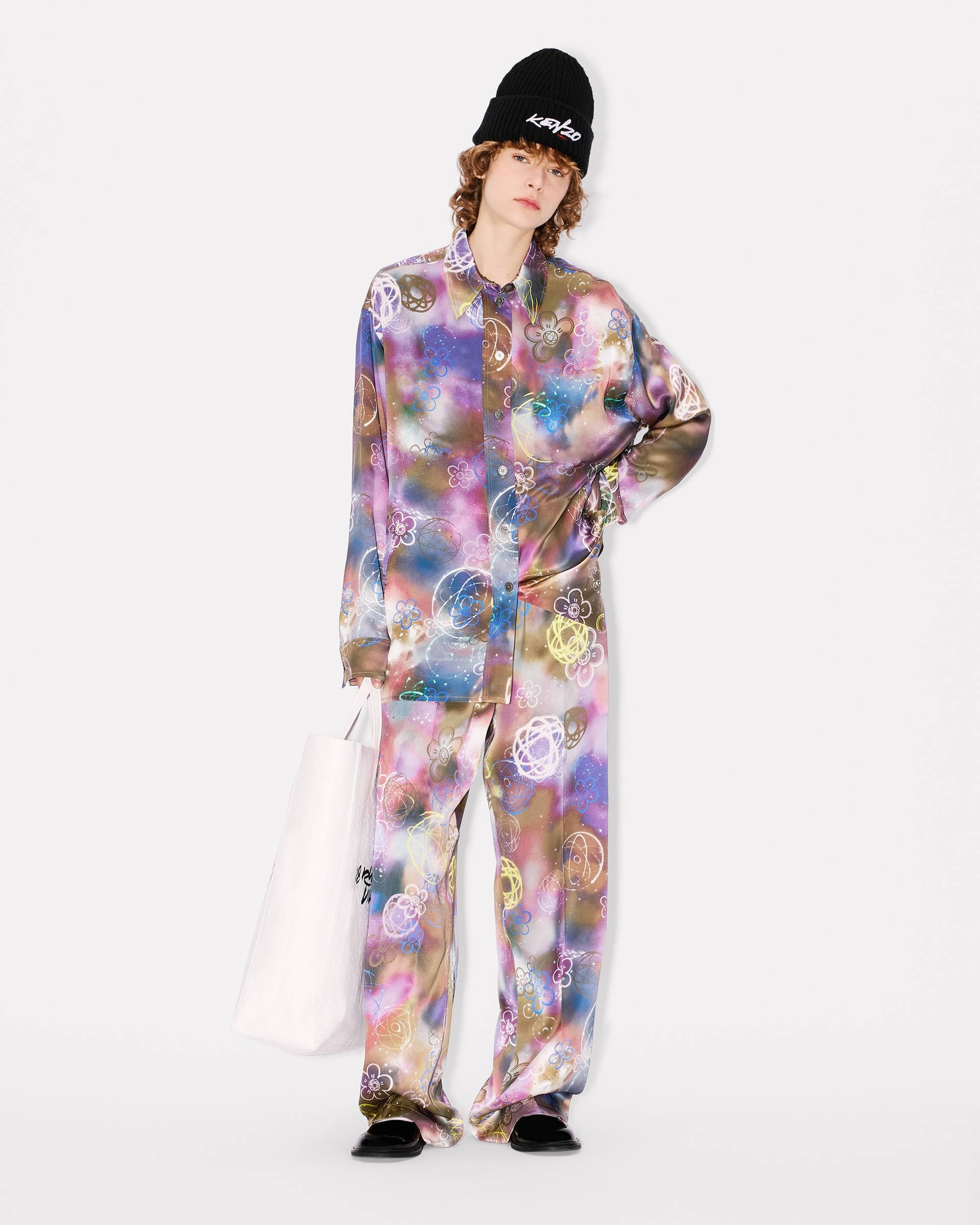 'Kenzo x Futura 2000' pants in silk - 3