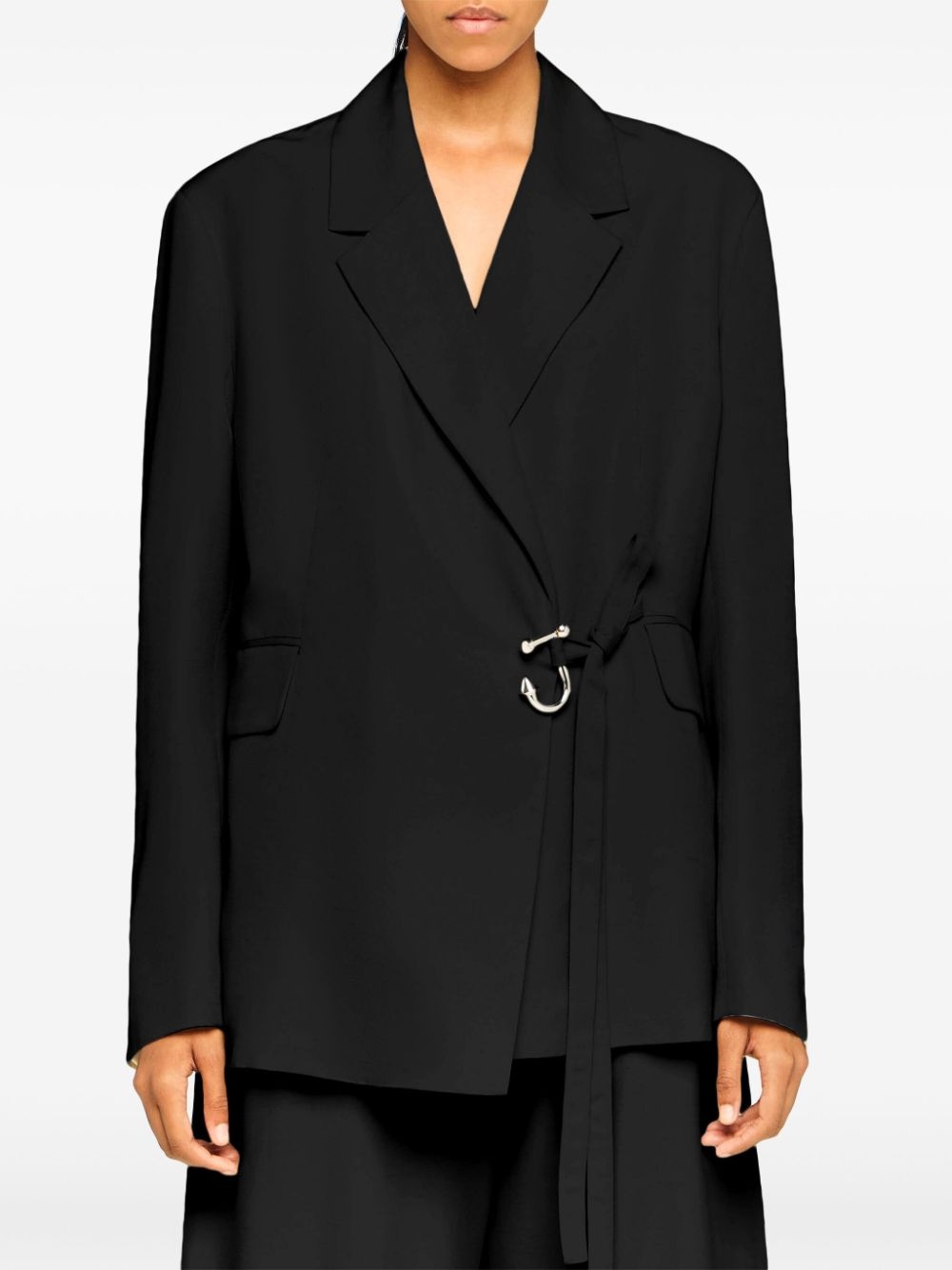 wrap-design blazer - 3
