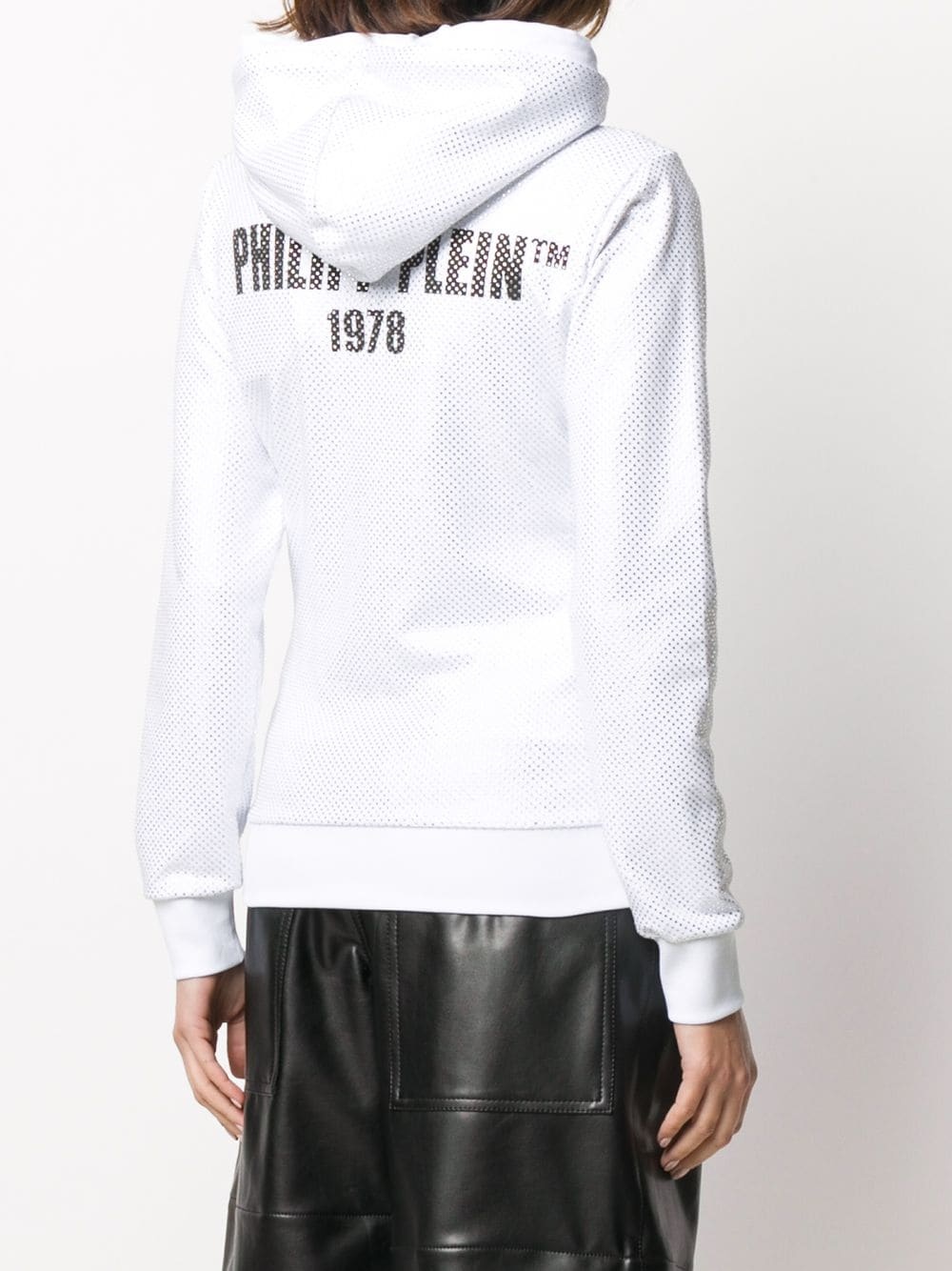 Philipp Plein TM embellished hoodie - 4