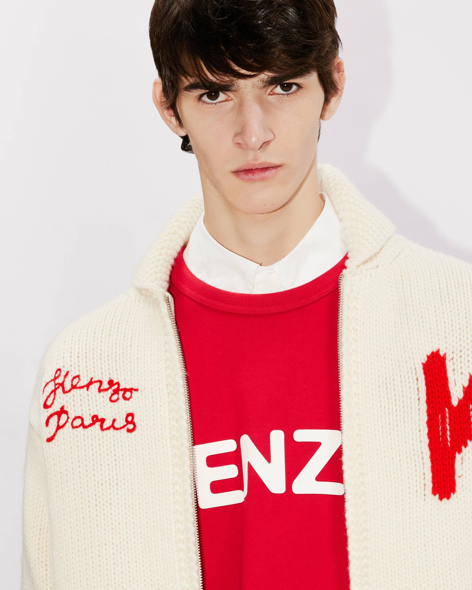 KENZOです。 KENZO 'Year of the Dragon' zip-up genderless cardigan