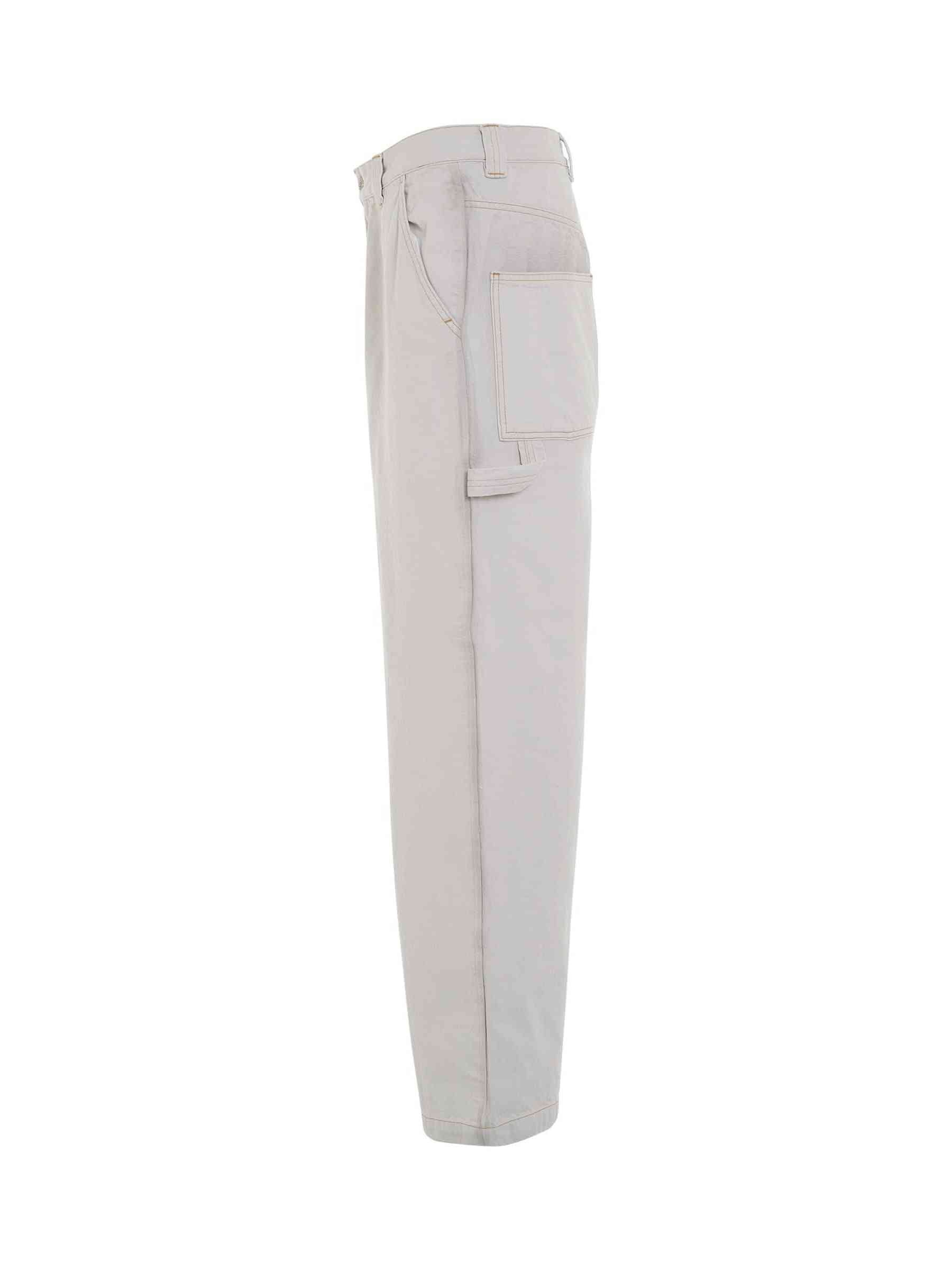Chalk Selvedge Utility Jeans in Ice - 3