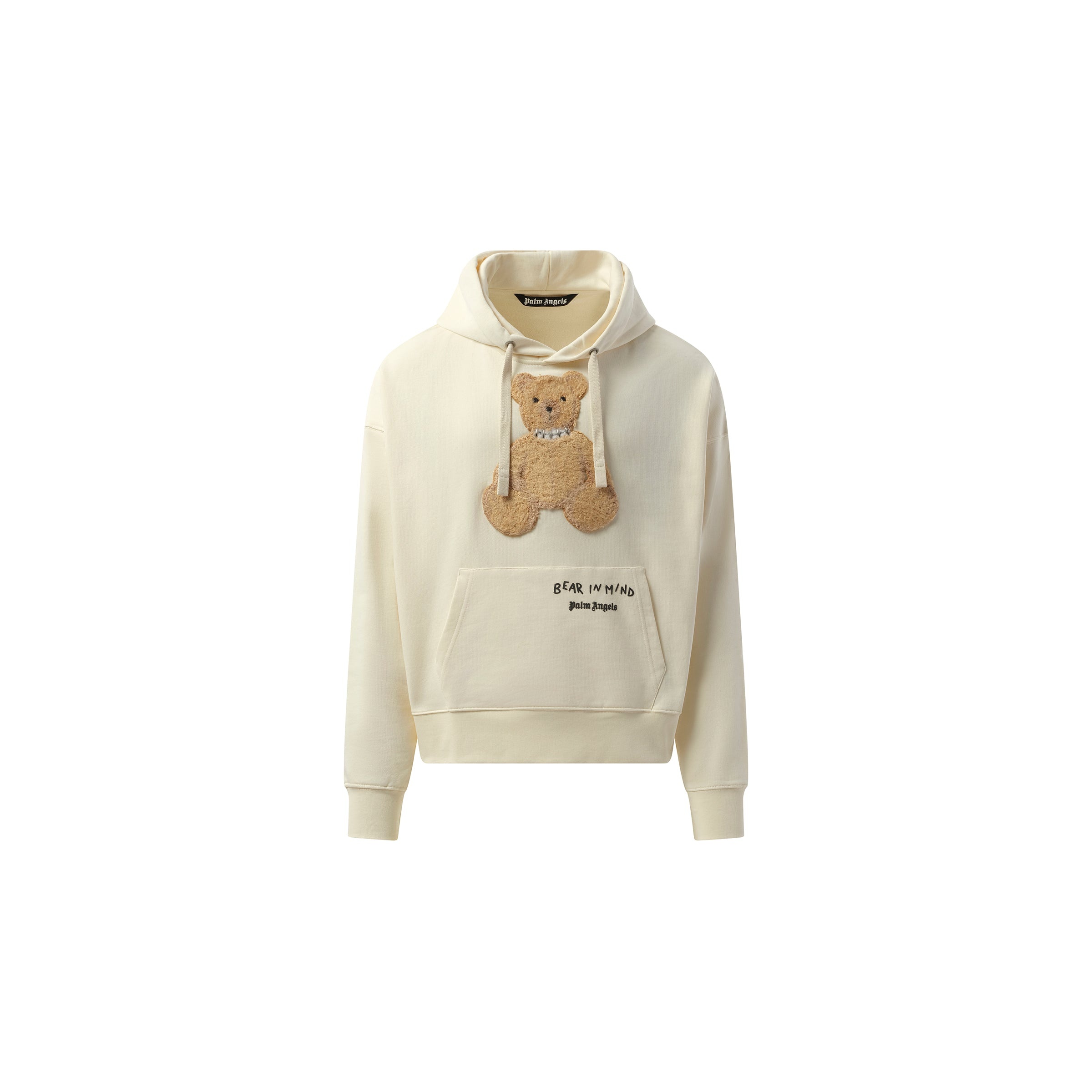Bear in Mind Hoodie in Off White/Brown - 2