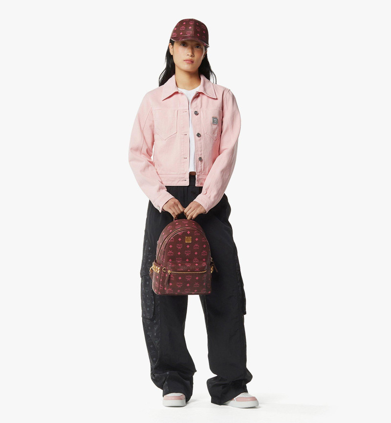 MCM Stark Side Studs Backpack in Visetos outlook