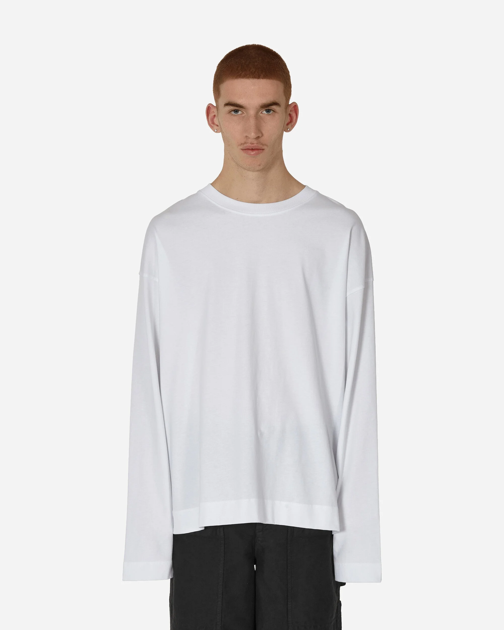 Oversized Longsleeve T-Shirt White - 1