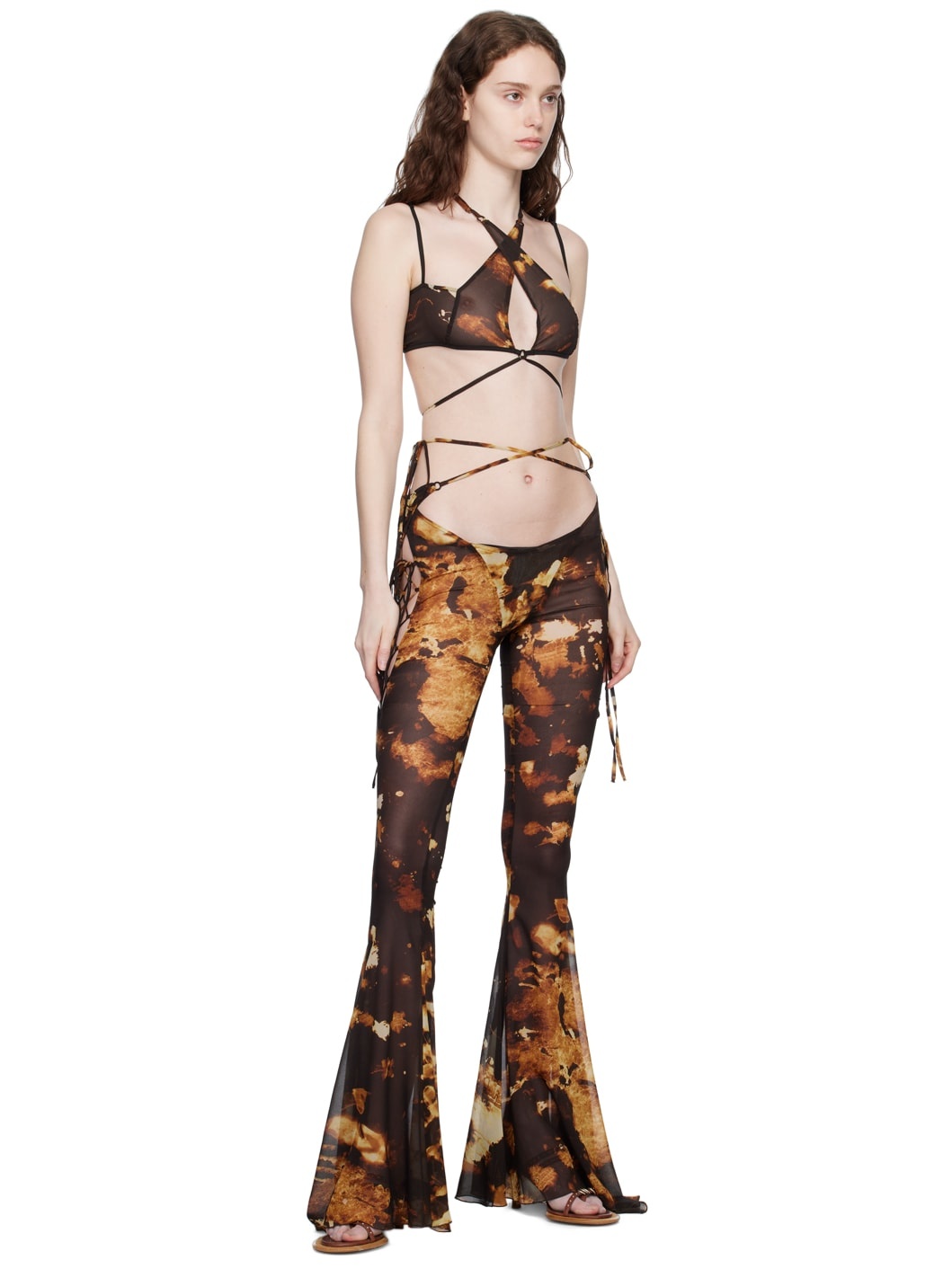 Brown Glimmer Trousers - 4