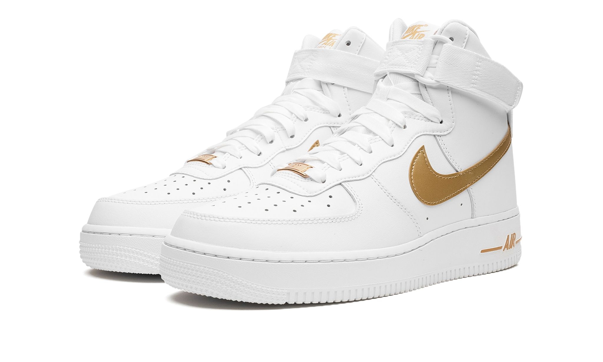 AIR FORCE 1 WMNS "White / Metallic Gold" - 2