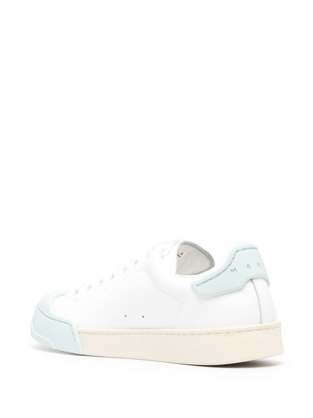 logo-debossed leather sneakers - 3