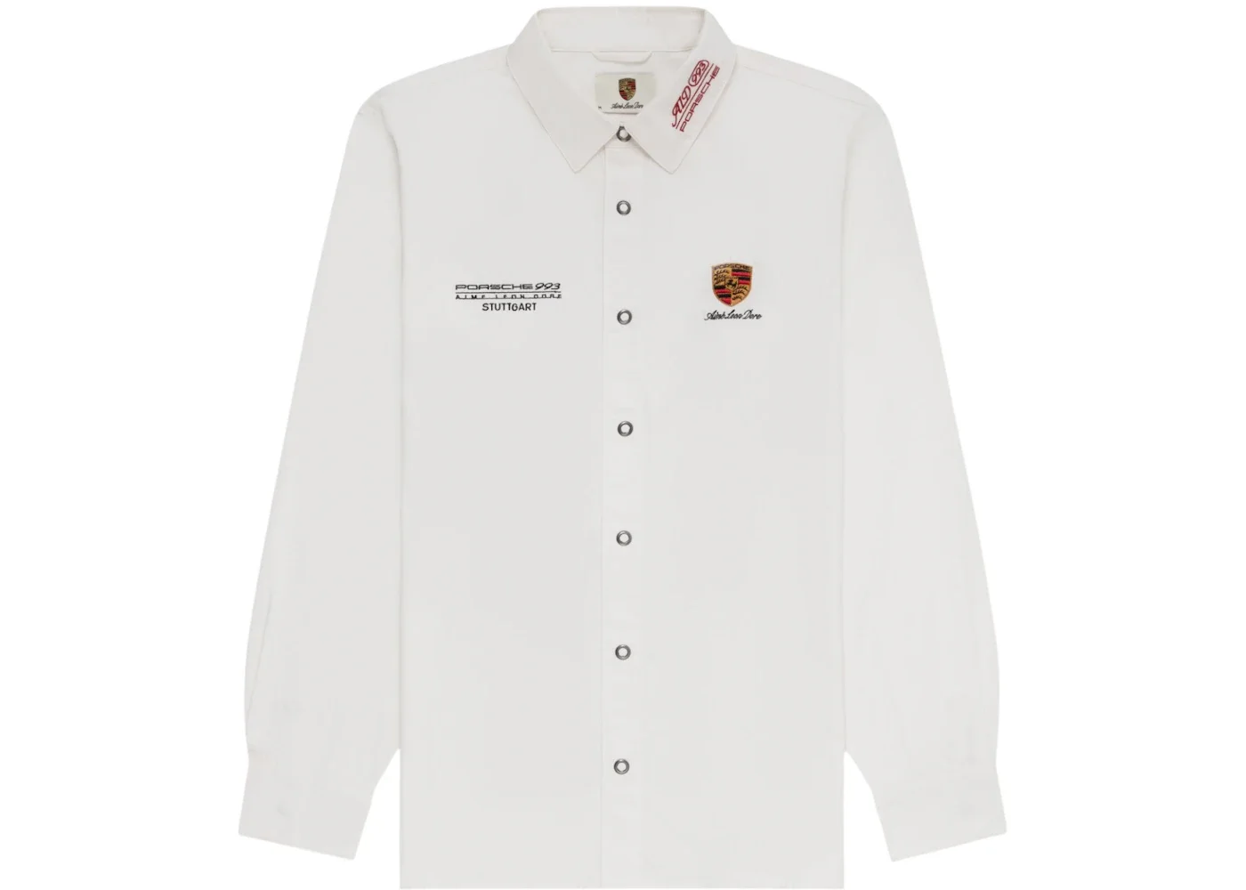 Aime Leon Dore x Porsche 993 Turbo Mechanic Shirt Bright White - 1