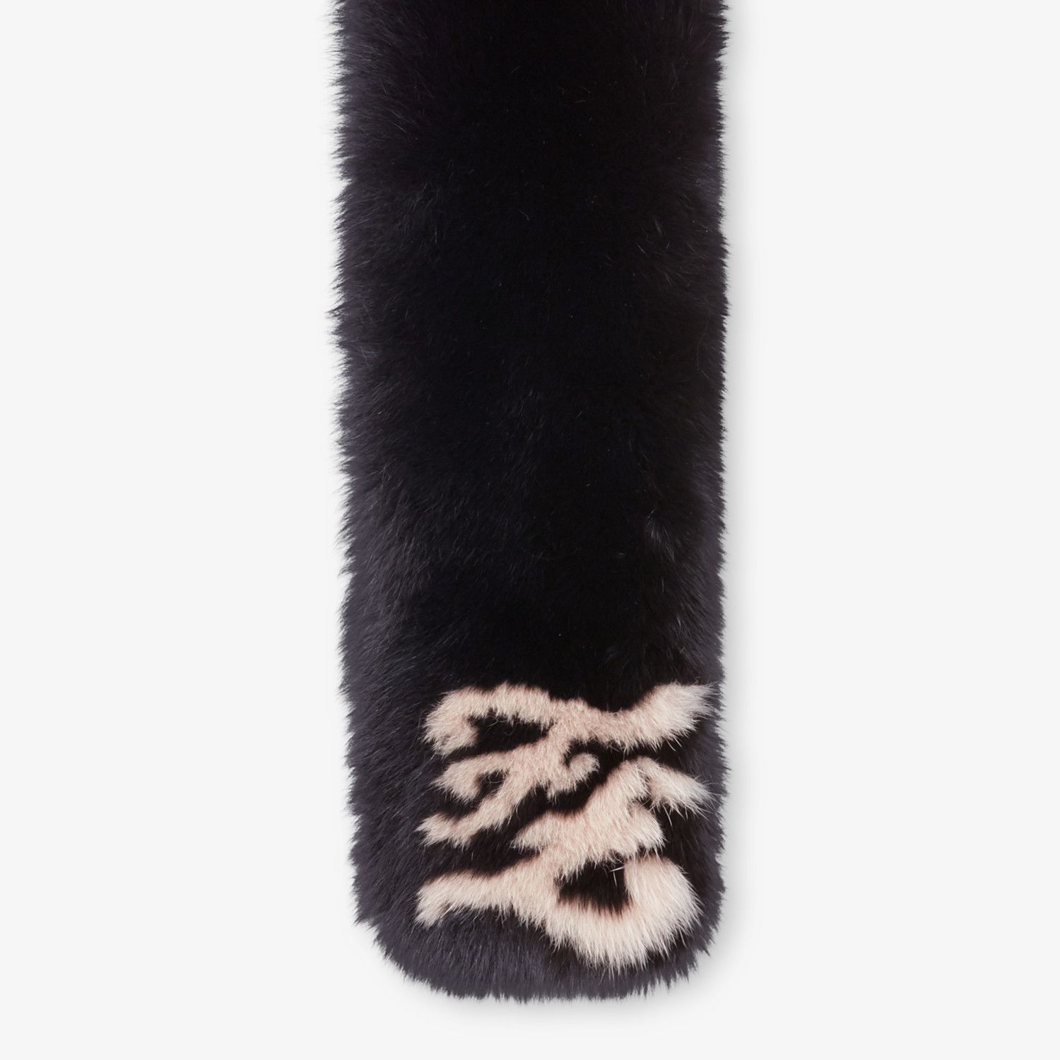 Black fox fur collar - 2