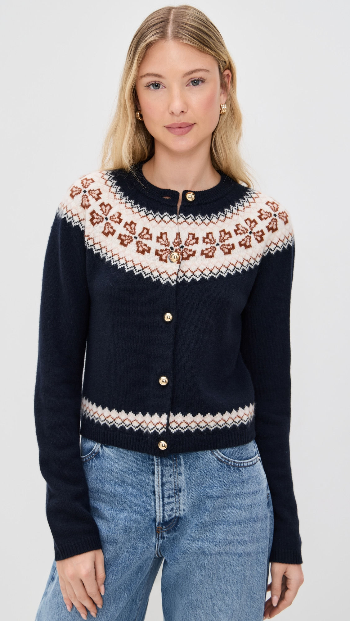 The Cashmere Fair Isle Cardi - 6