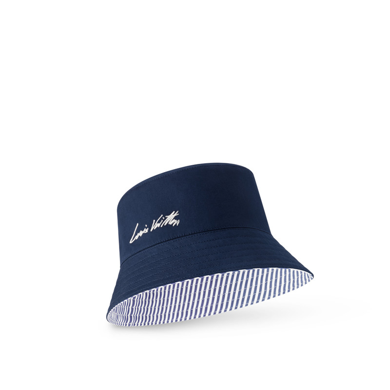 LV League Striped Bucket Hat 5