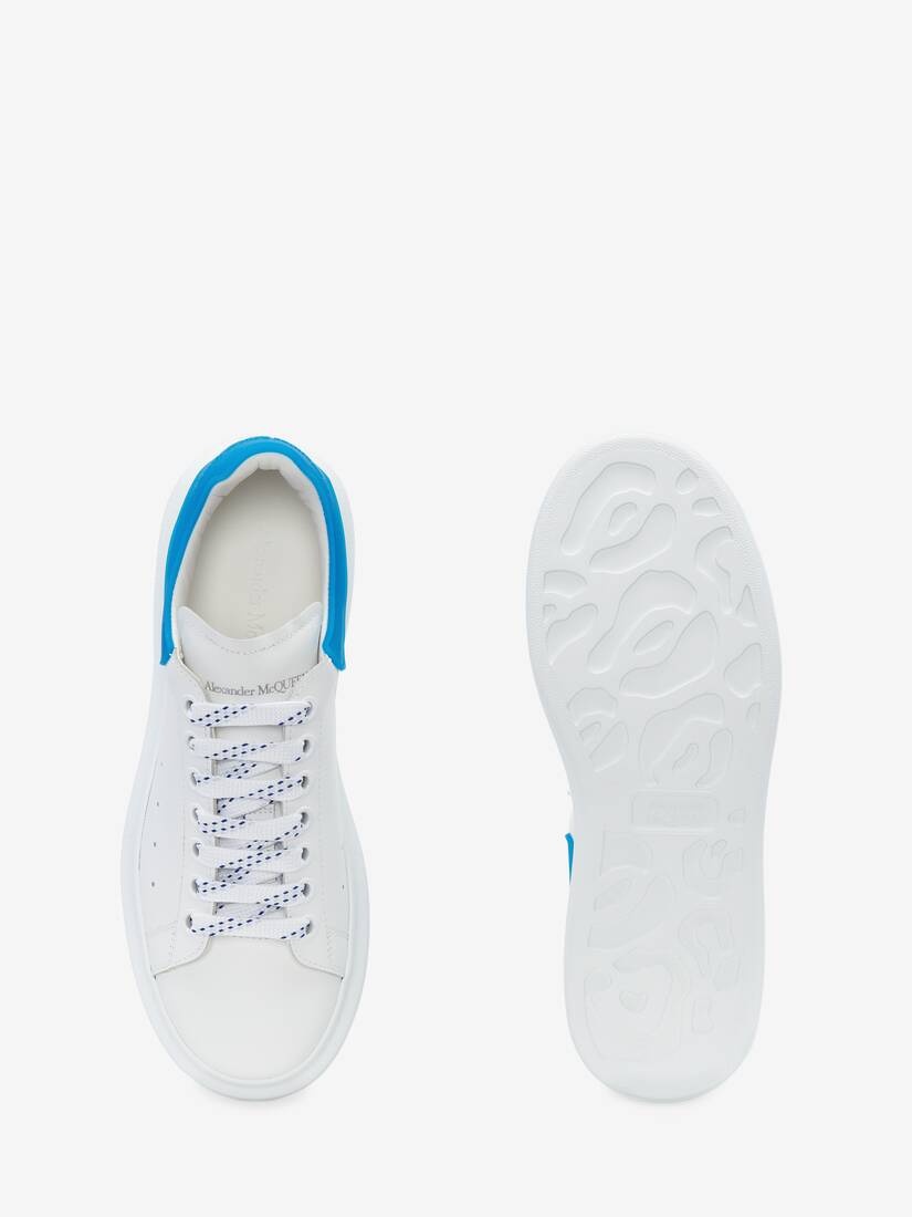 Men's Oversized Sneaker in White/electric Blue - 4