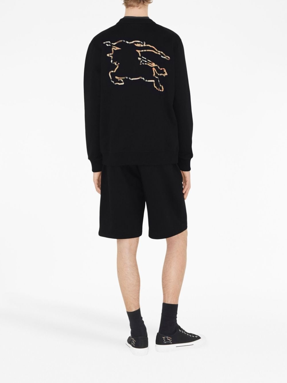 Check EKD cotton sweatshirt - 4