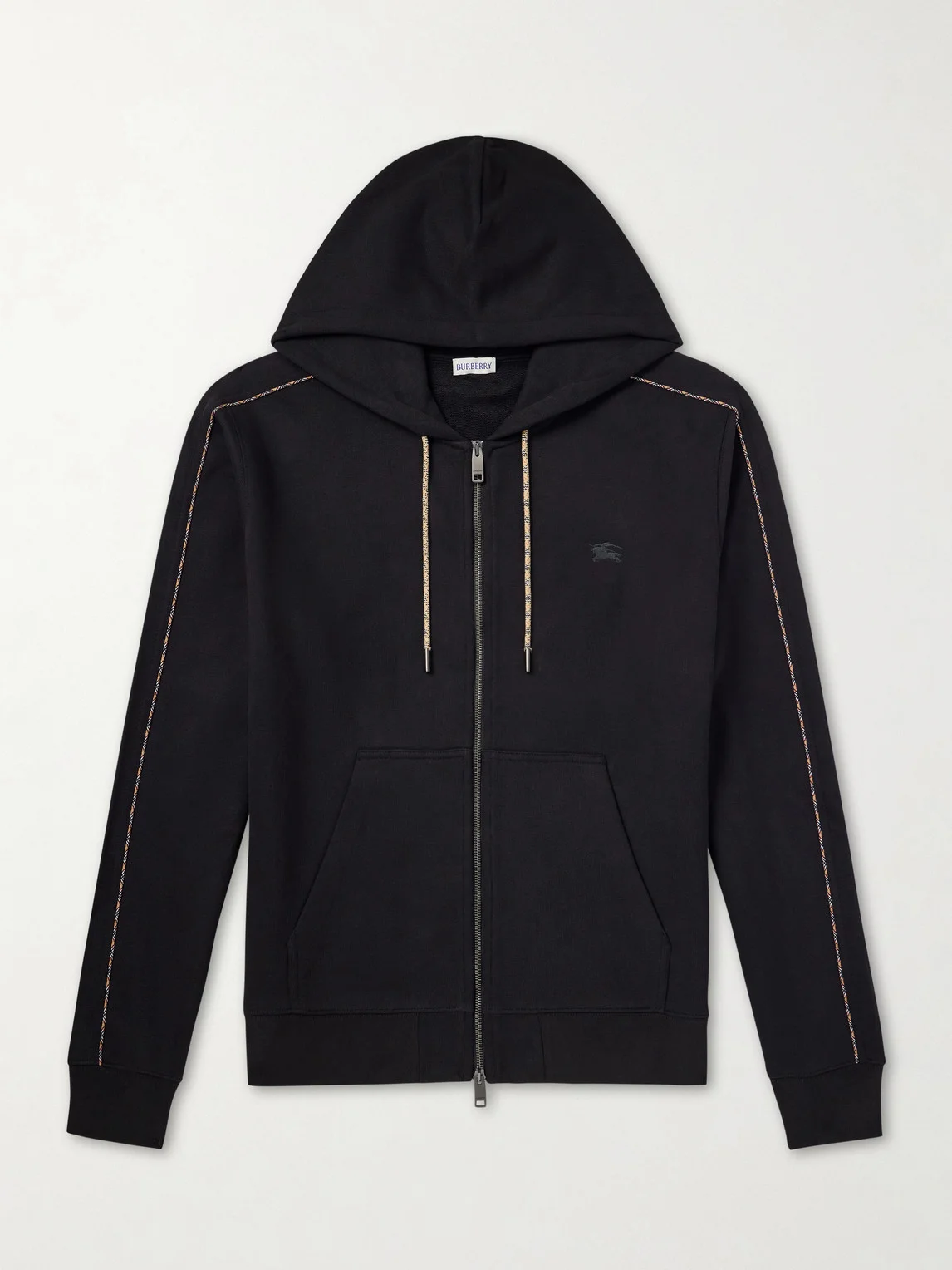 Logo-Embroidered Cotton-Jersey Zip-Up Hoodie - 1