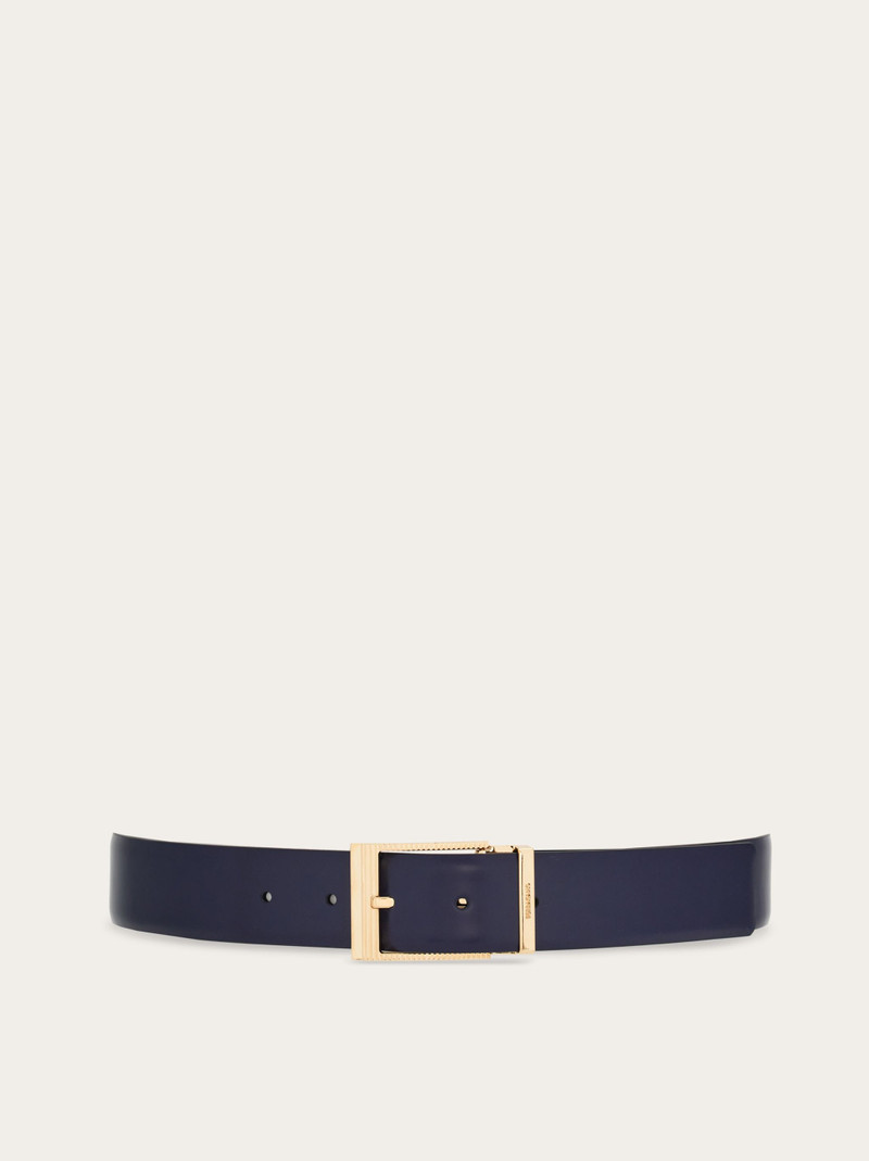 Reversible and adjustable Gancini belt 1