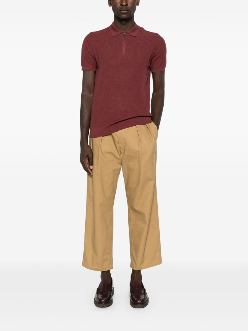 CORNELIANI patterned-jacquard polo shirt outlook