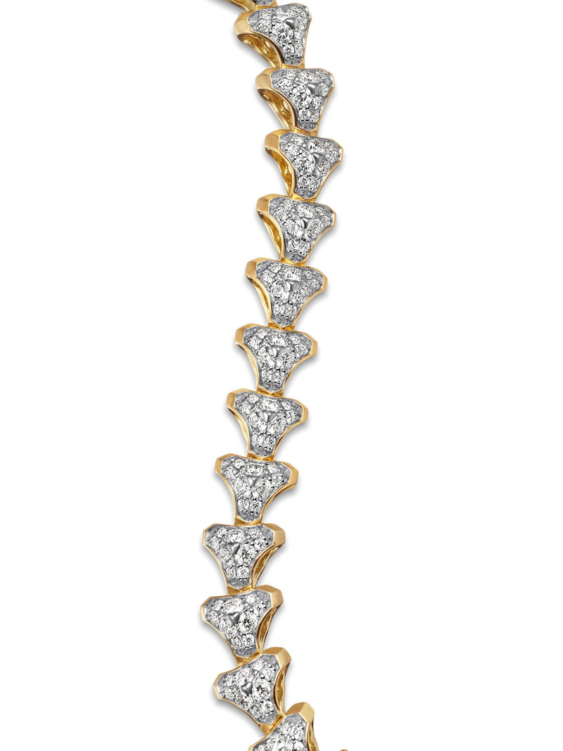 Men's Armory Link Bracelet in 18K Yellow Gold - Diamond 5