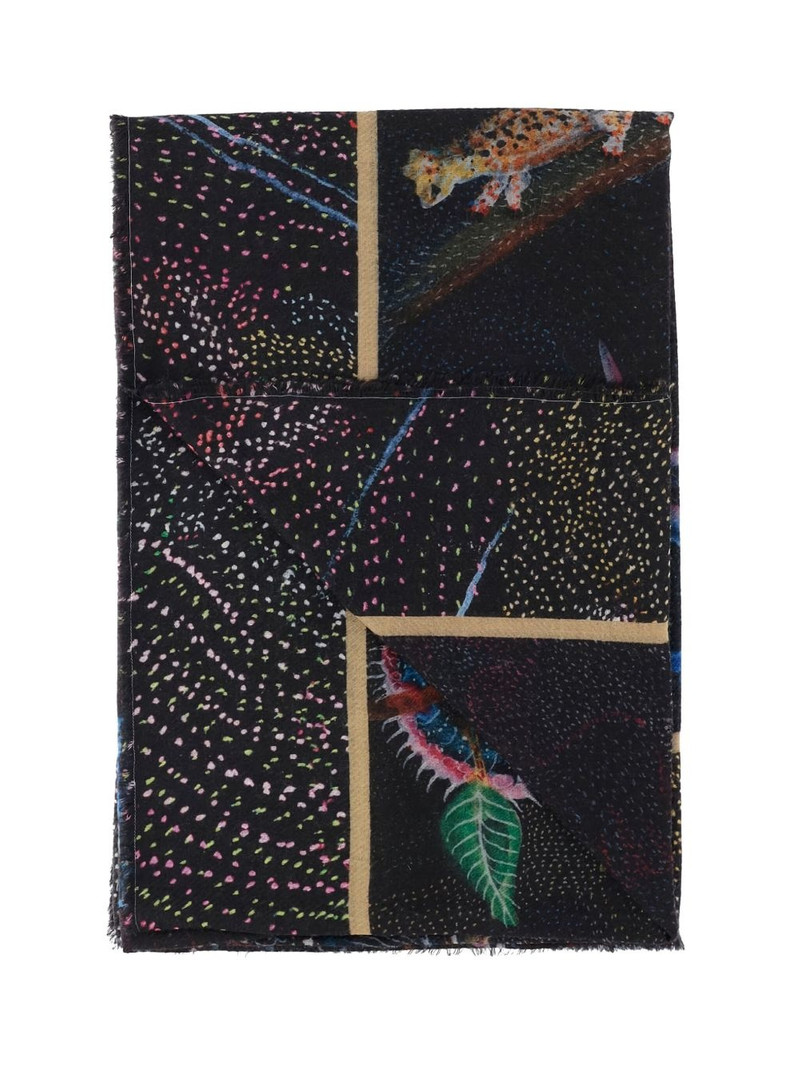 Faliero Sarti animal-print scarf outlook