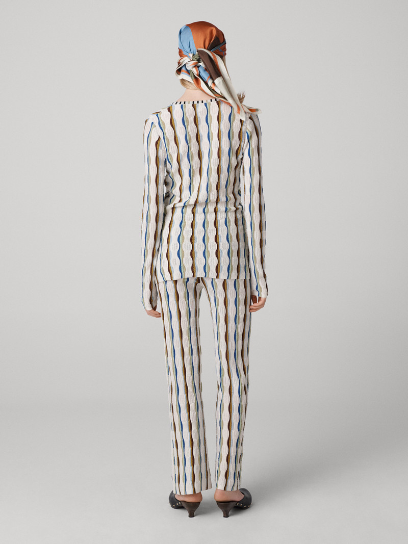 DIANE VON FURSTENBERG Sailor Silk Knit Cardigan outlook