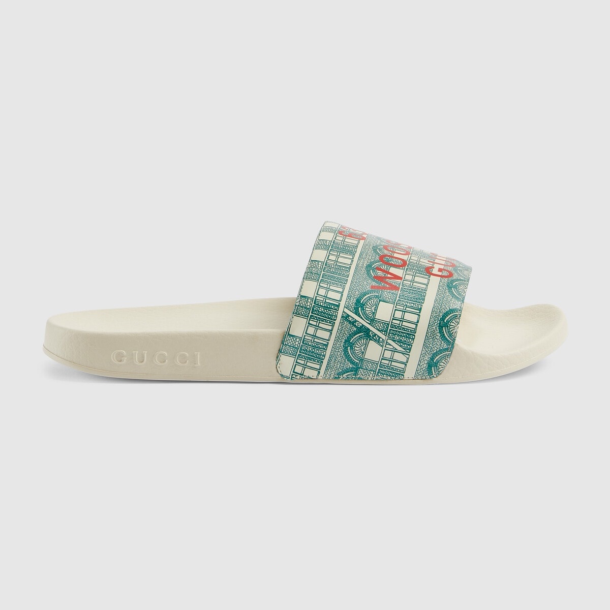 Women's Gucci Wooster print slide sandal - 1