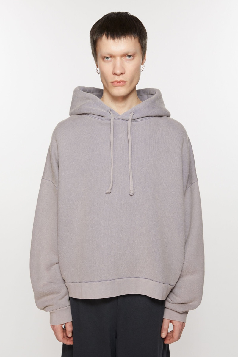 Acne Studios Hooded sweater logo patch - Dusty purple outlook