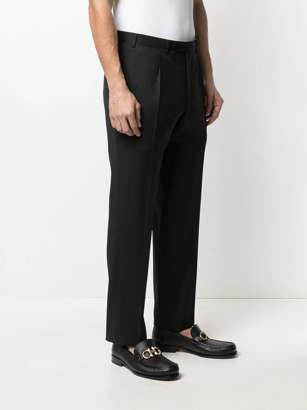 tailored cut wool trousers - 3