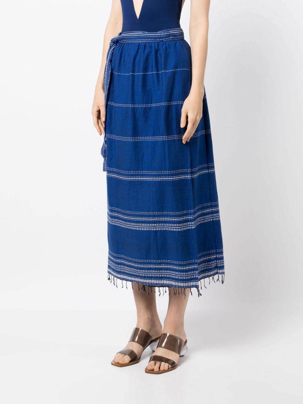 Inku cotton wrap skirt - 3