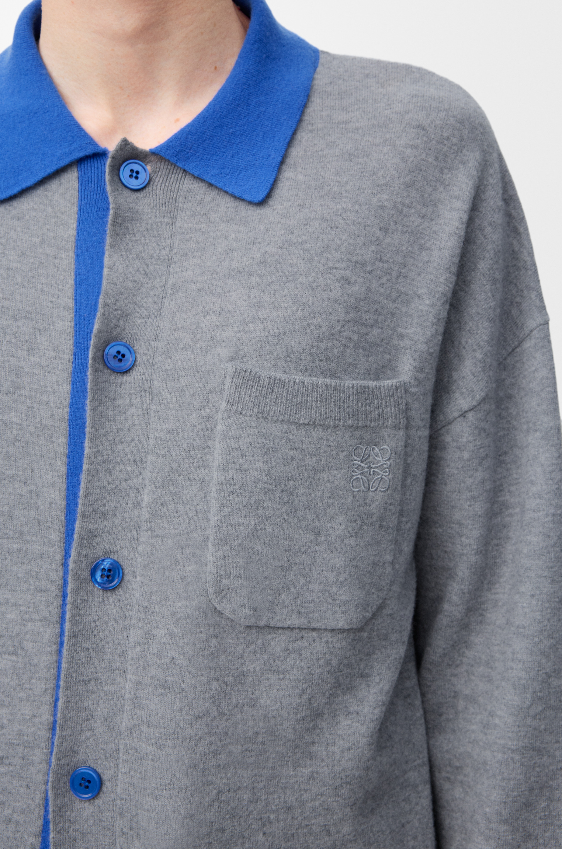 Polo cardigan in wool - 5