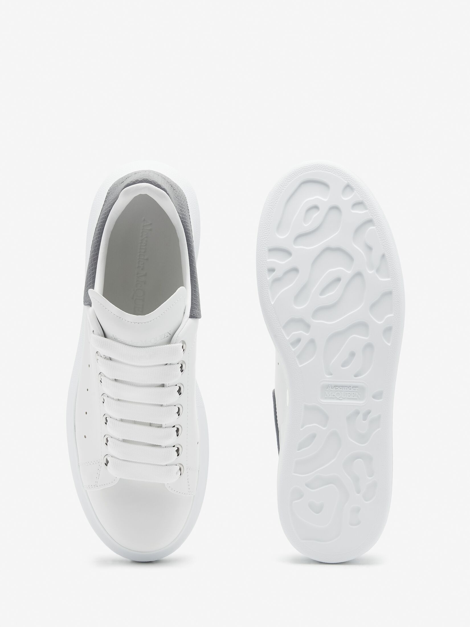 Women's Oversized Sneaker in White/grey - 4