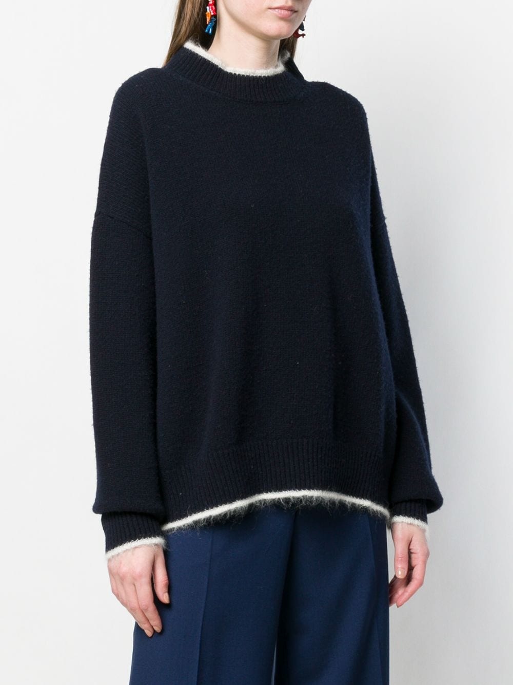 contrast trim jumper - 3