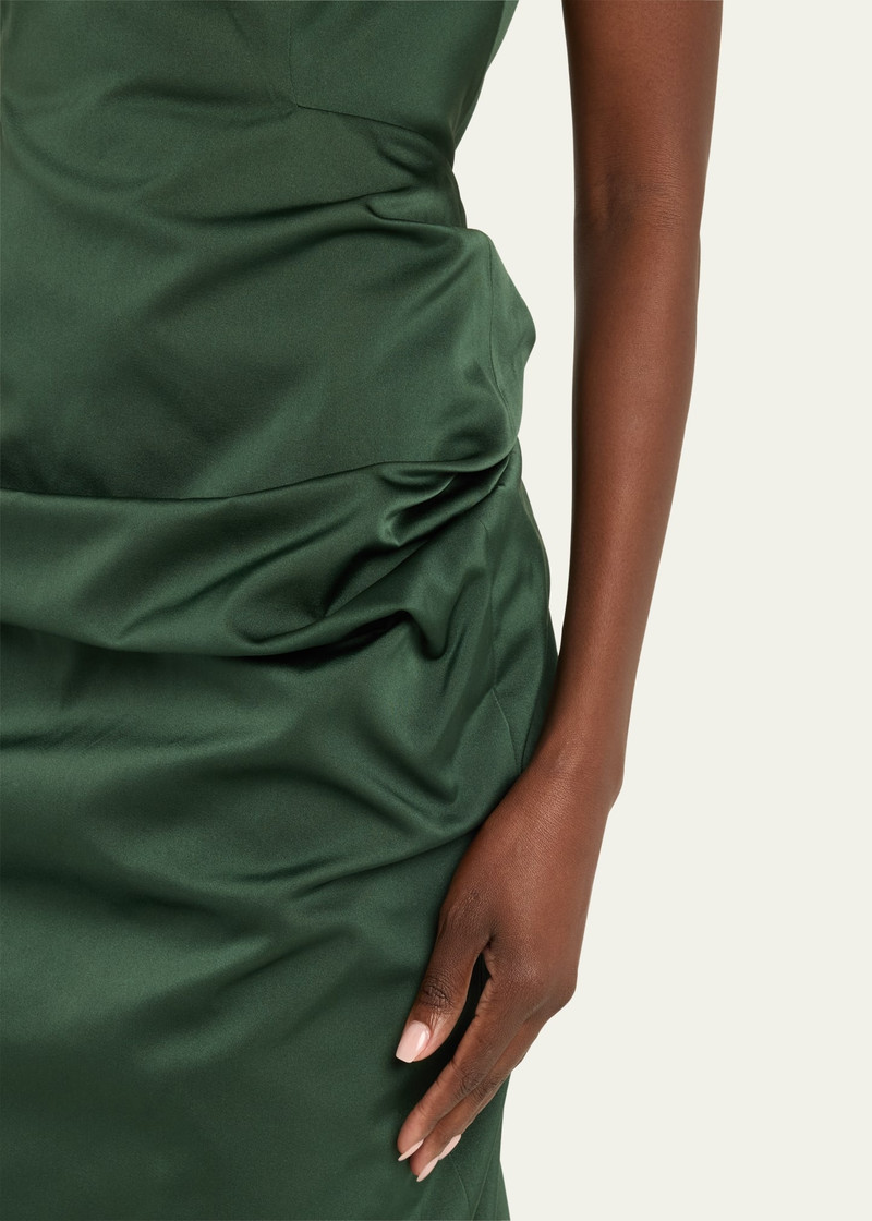 Danama Draped Train Backless Gown 5