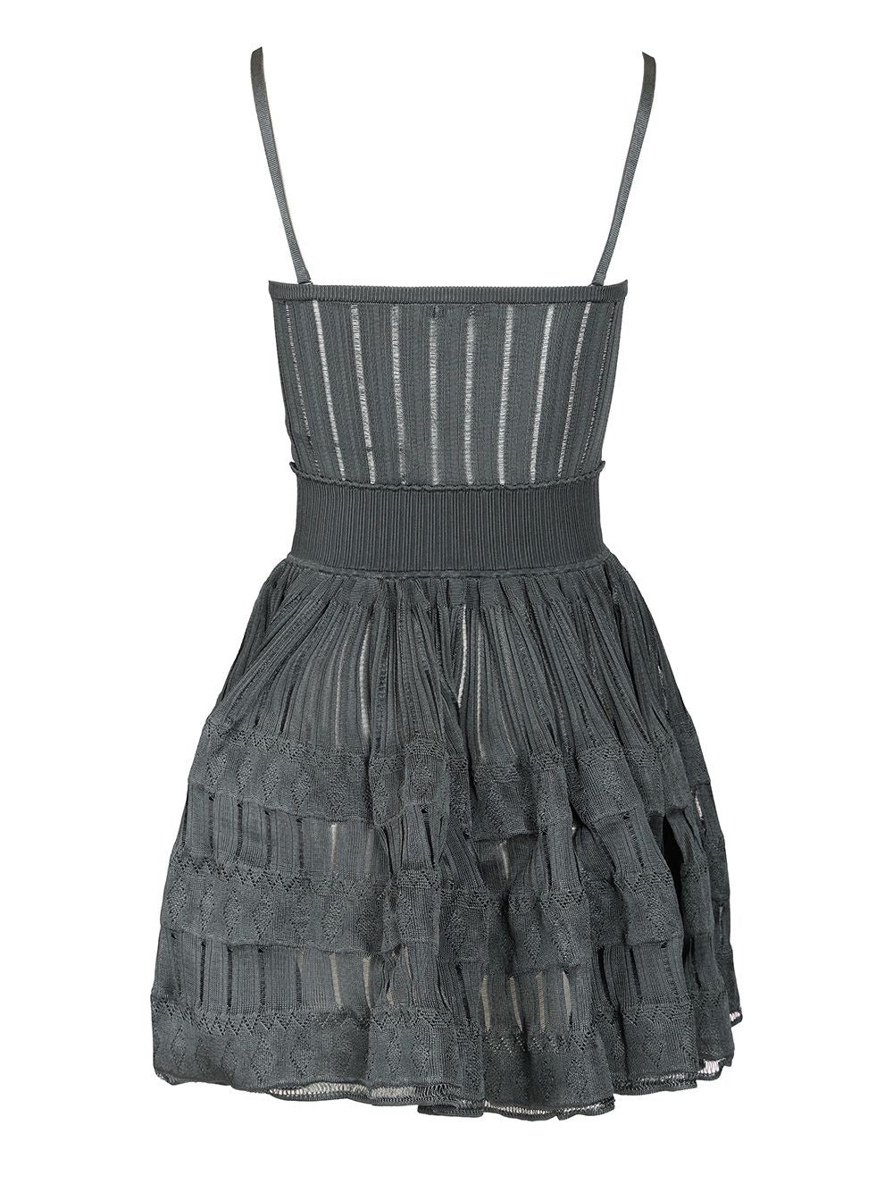 Crinoline Knitted Dress Dresses Blue - 2