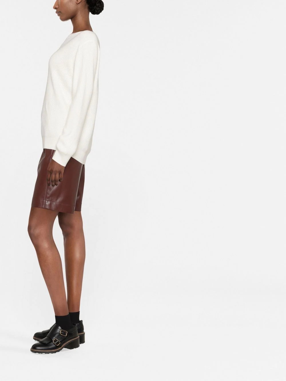 boat neck jumper - 3