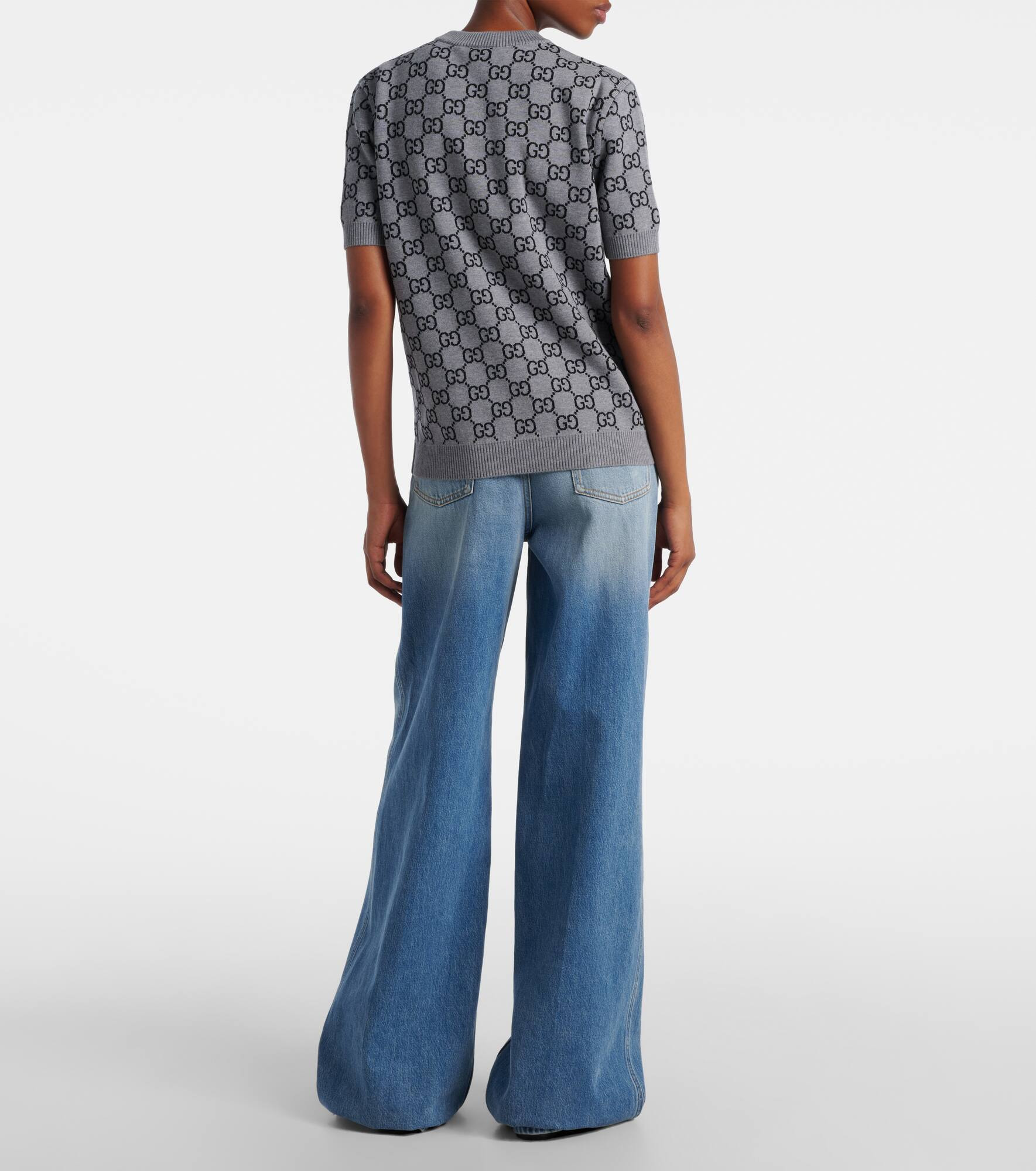 GG reversible wool-blend top - 3