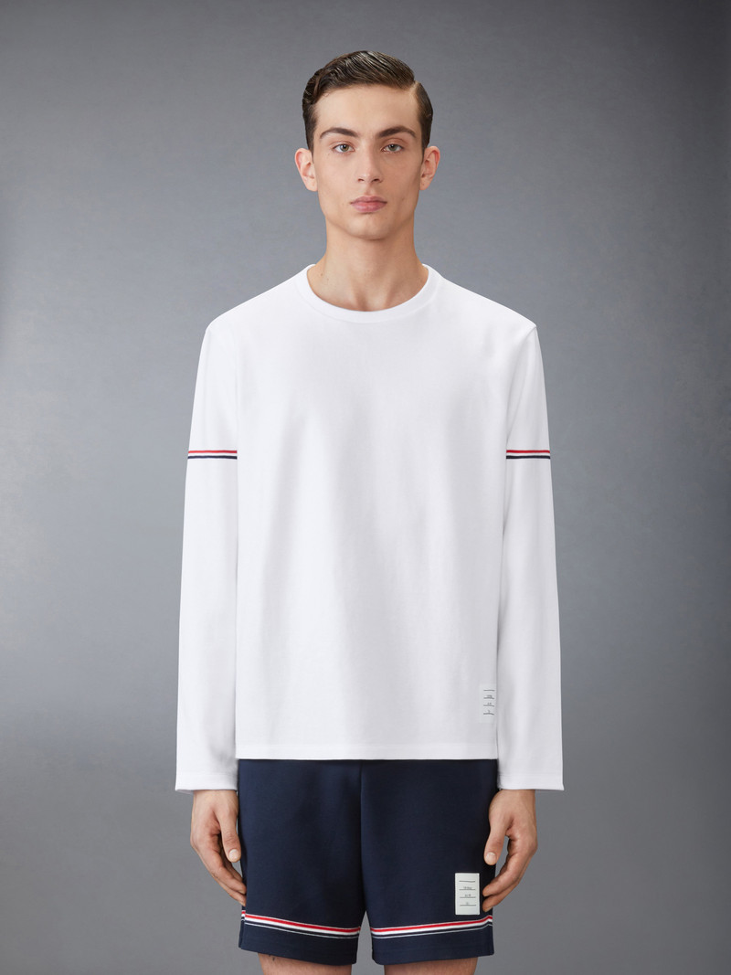 Thom Browne Cotton Rugby Long Sleeve Tee outlook