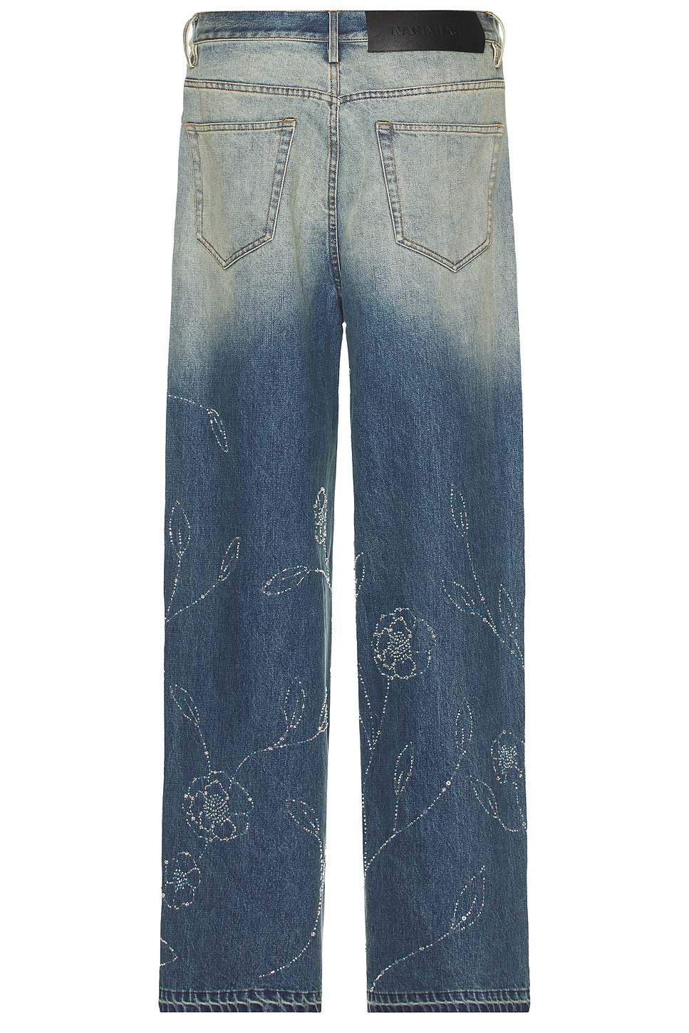 Beaded Wide Jeans - 2