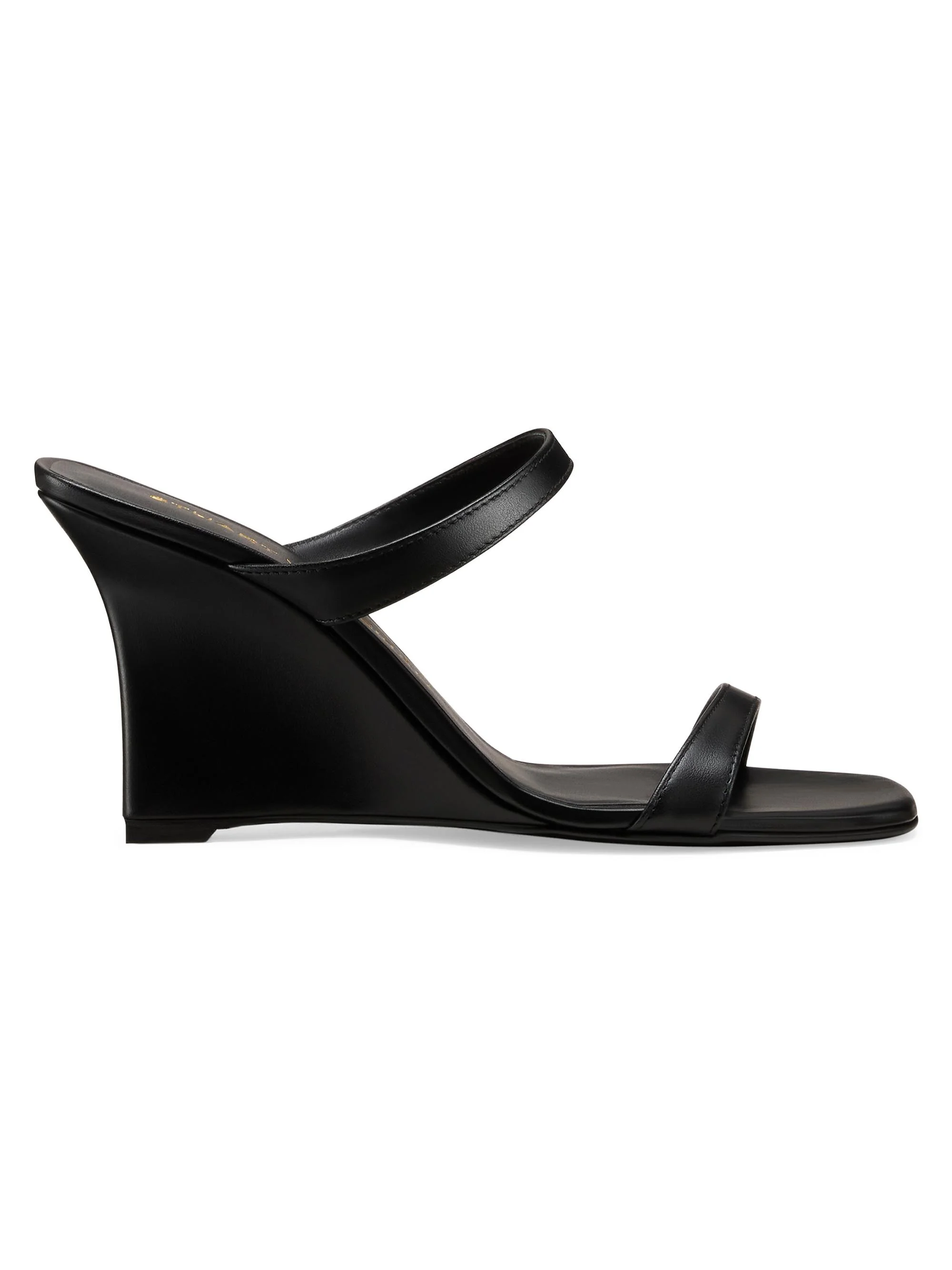 Women's Vinnie 85MM Wedge Slip-On Sandals - Black - 1