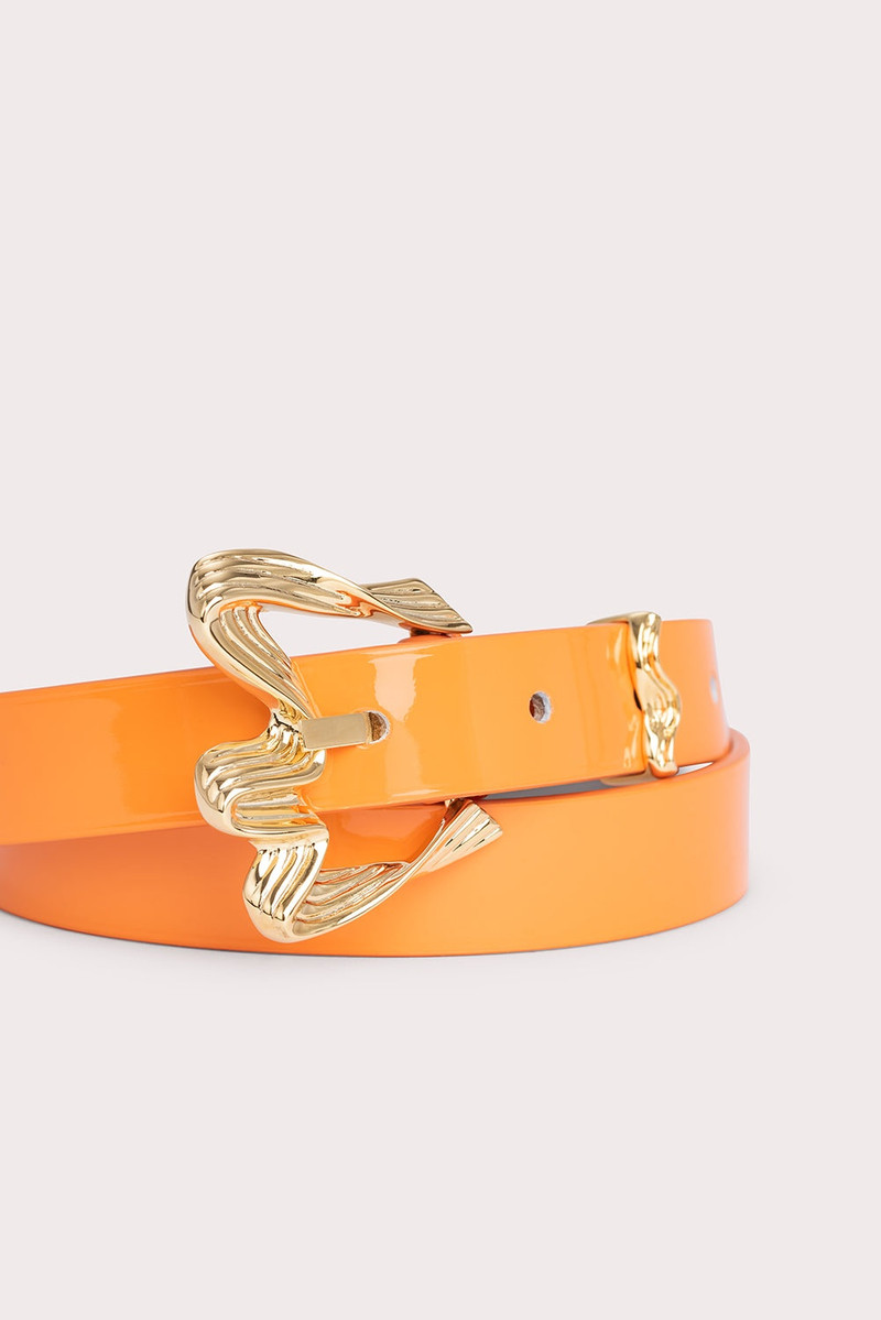 RIBBON ORANGE PATENT LEATHER 3