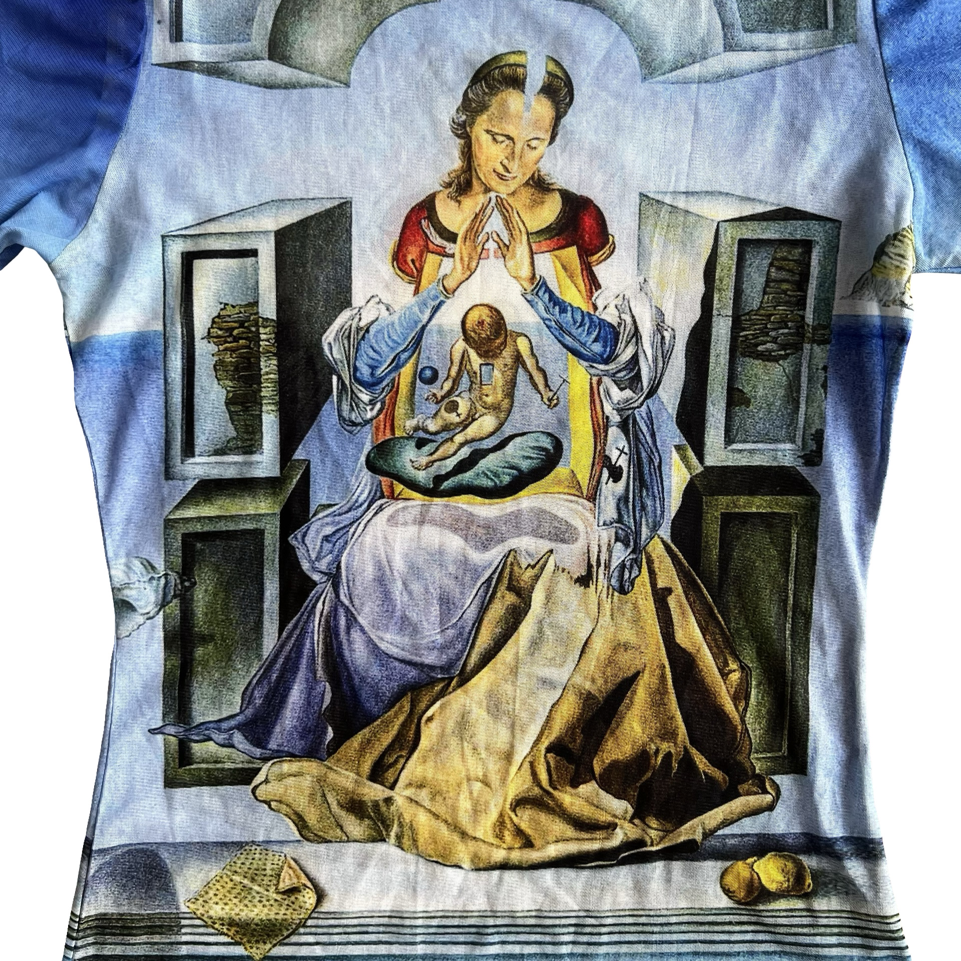 Jean Paul Gaultier’ ‘Surrealist Artwork’ Mesh Top SZ - 2