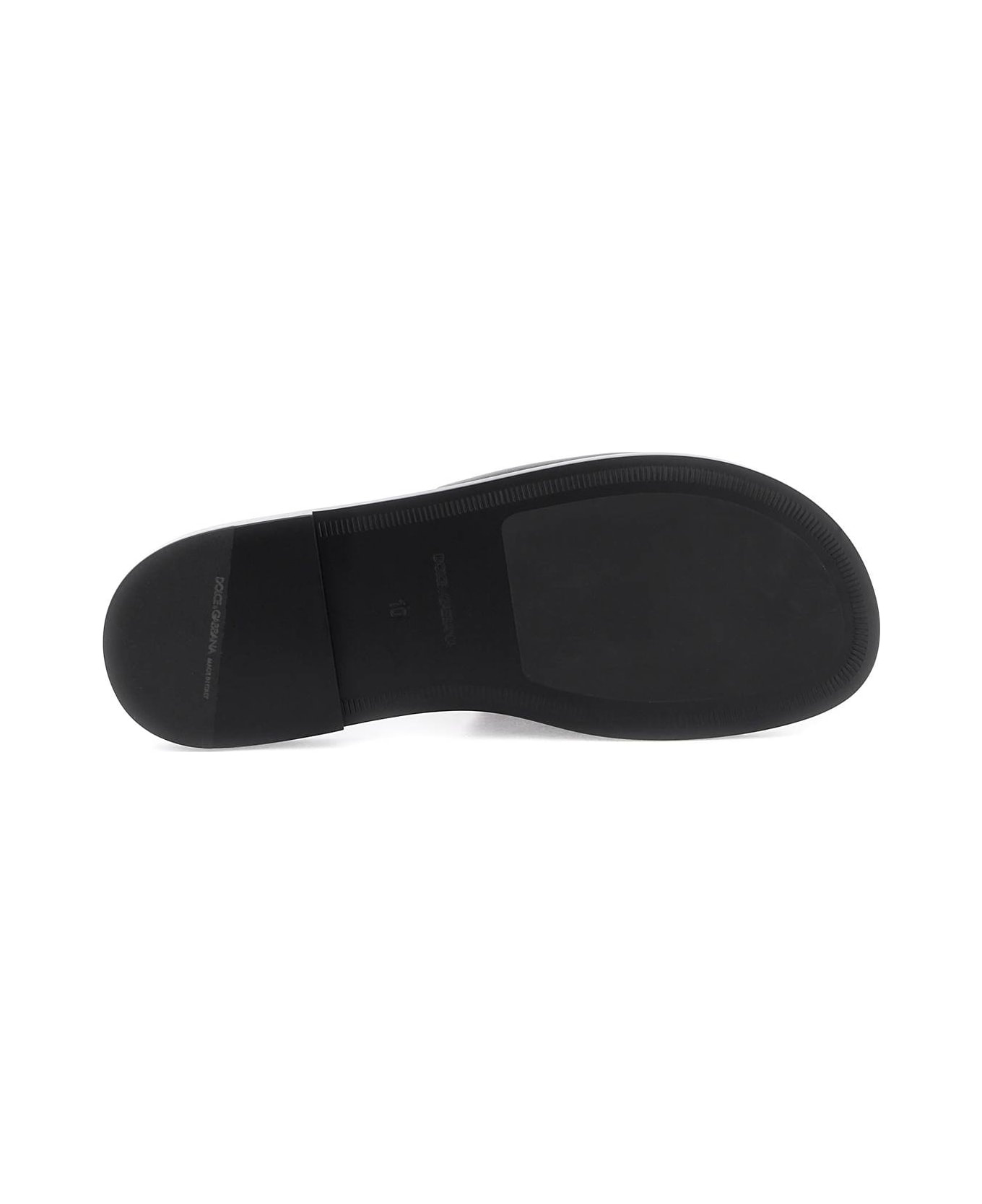 Calfskin Leather Slides - 5